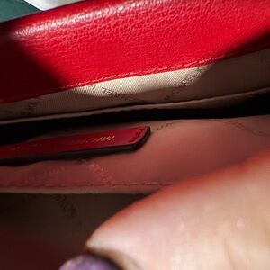 Michael Kors Vibrant Red Leather Accessory